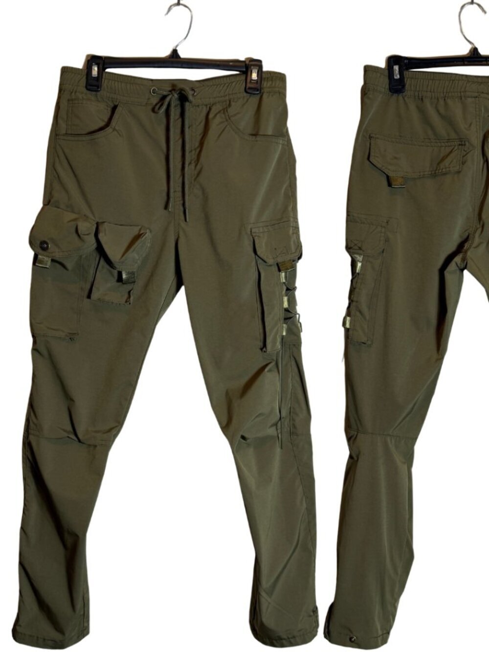 Smoke Rise Cargo Utility Jogger Pants Men's Small Olive Green Army Streetwear